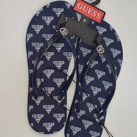Guess Thong Logo Flip Flop sz 8 NEW WITH TAG - Picture 1 of 5